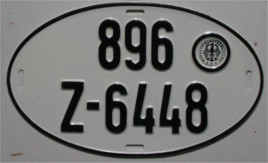 Oude Duitse export plaat, Auto diversen, Overige Auto diversen, Ophalen of Verzenden