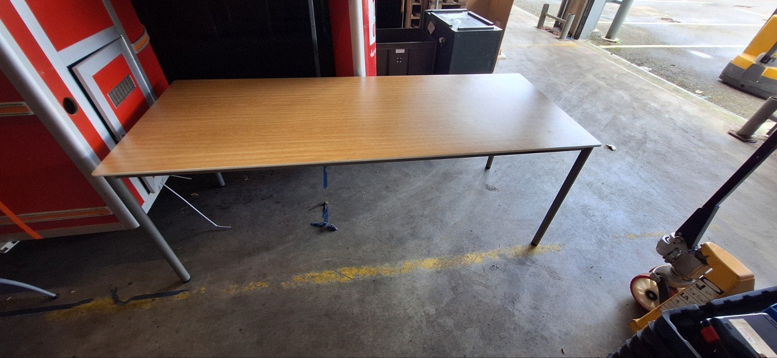 Grote tafel 200x80 cm - Ideaal voor werk of eetkamer, Gebruikt, Modern, Functioneel, 200 cm of meer, 50 tot 100 cm