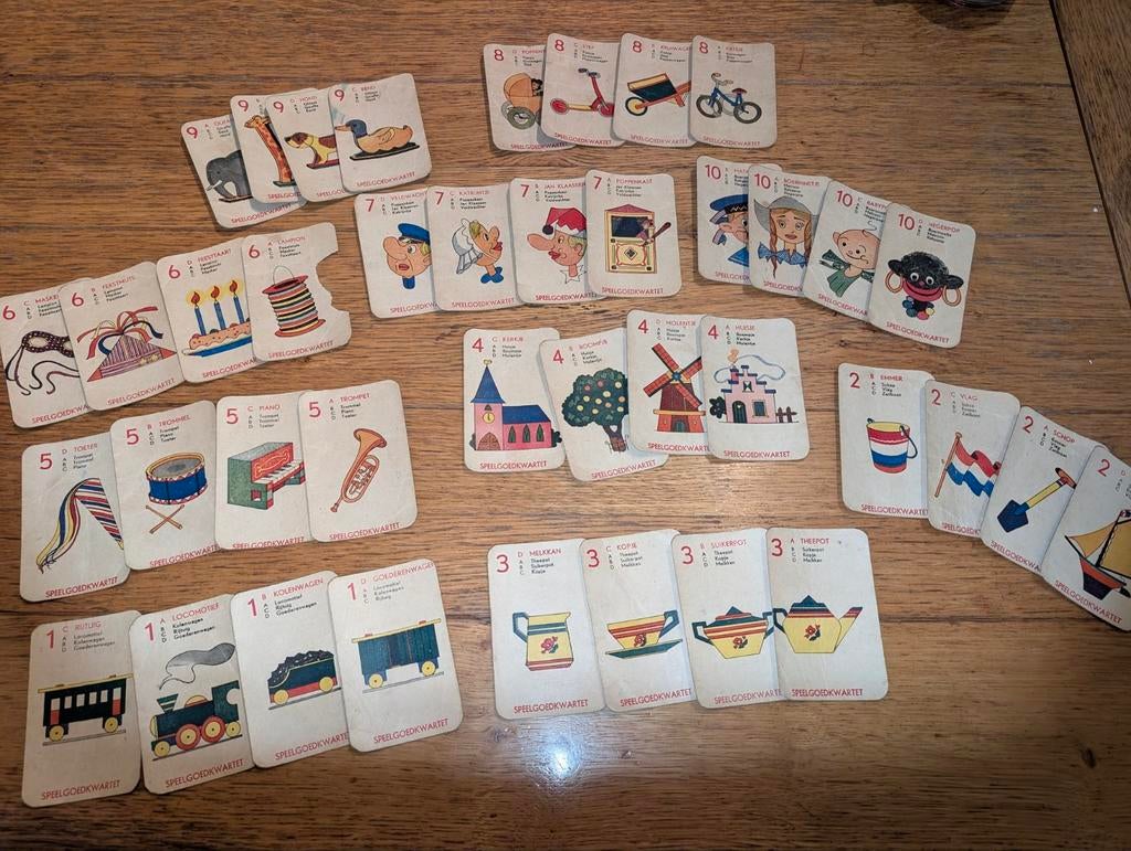 Vintage kwartetspel, Verzamelen, Ophalen of Verzenden, Gebruikt