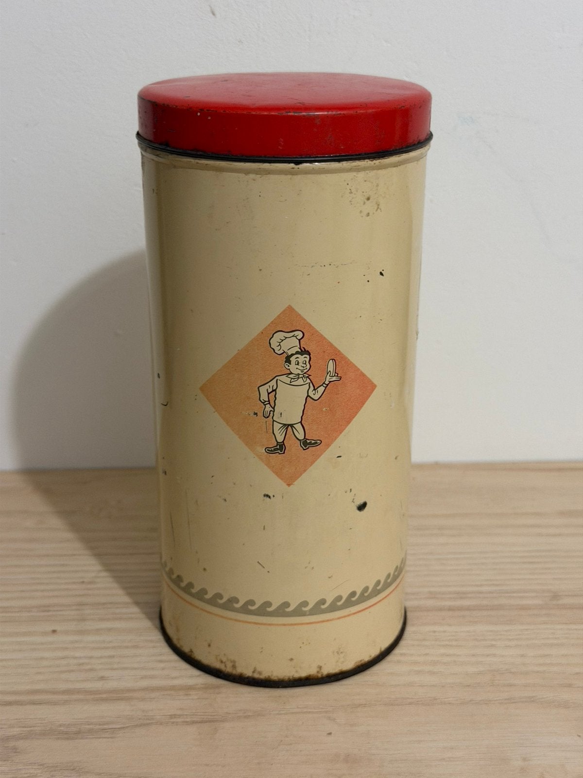 Vintage Bolletje beschuitbus | Retro blik jaren  60/70, Ophalen of Verzenden, Gebruikt, Beschuit, Bolletje