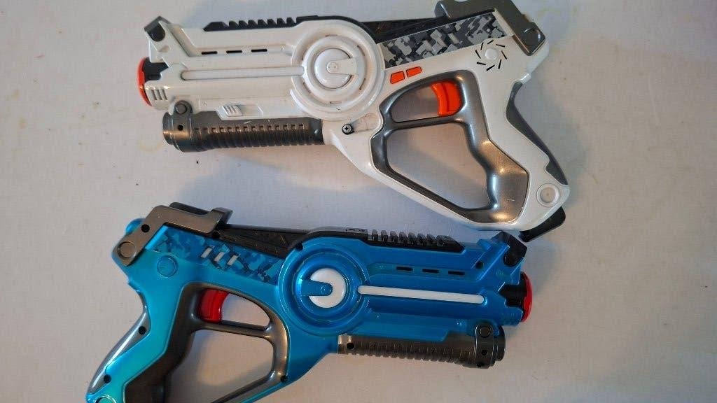 laser pistolen  met trilling, Ophalen, Zo goed als nieuw, Overige