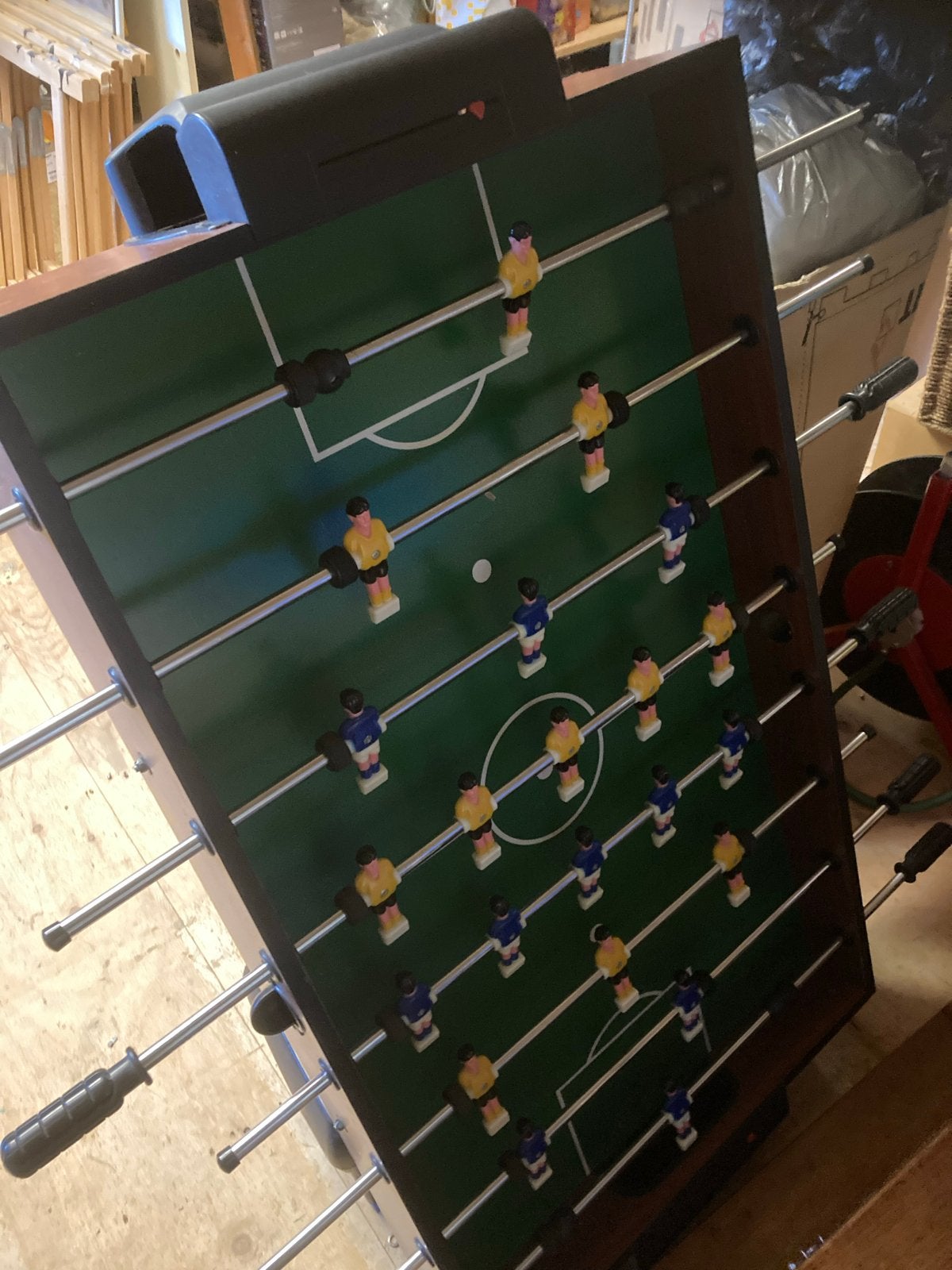 Multifunctionele speeltafel: voetbal, biljart, shuffleboard, Ophalen, Gebruikt