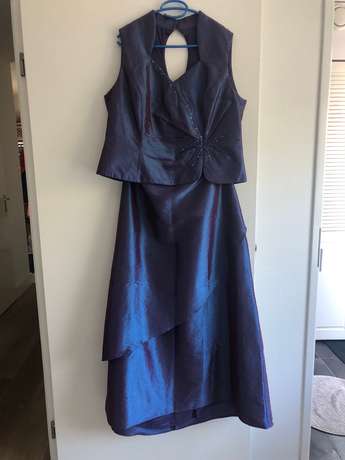 Gala jurk, Kleding | Dames, Gelegenheidskleding, Ophalen, Galajurk, Blauw, Maat 46/48 (XL) of groter