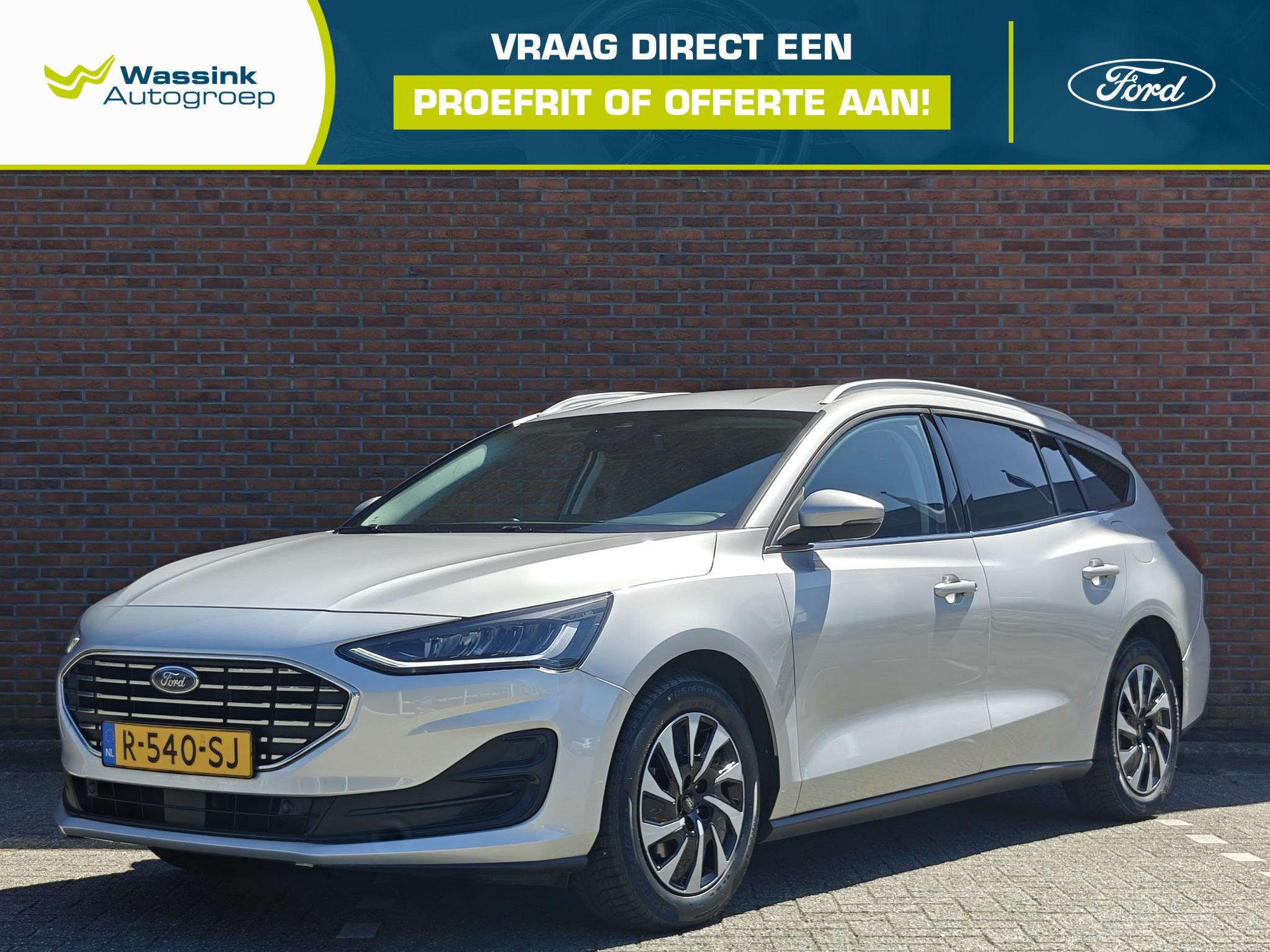Ford Focus Wagon 1.0 EcoBoost Hybrid 125pk Titanium | Naviga, Stof, Gebruikt, Origineel Nederlands, Handgeschakeld