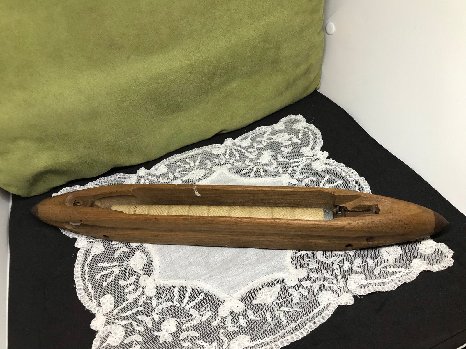 Vintage spoel van een weefgetouw (051220), Ophalen of Verzenden