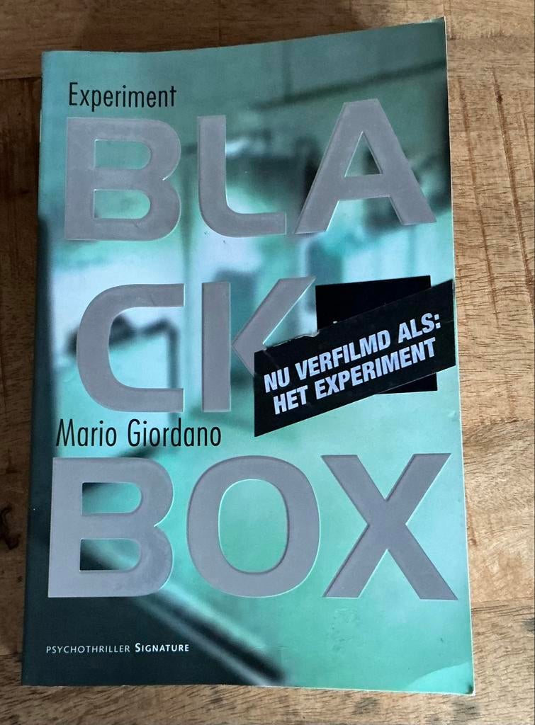 Experiment Black Box - Mario Giordano (Psychothriller), Boeken, Ophalen, Gelezen, Europa overig