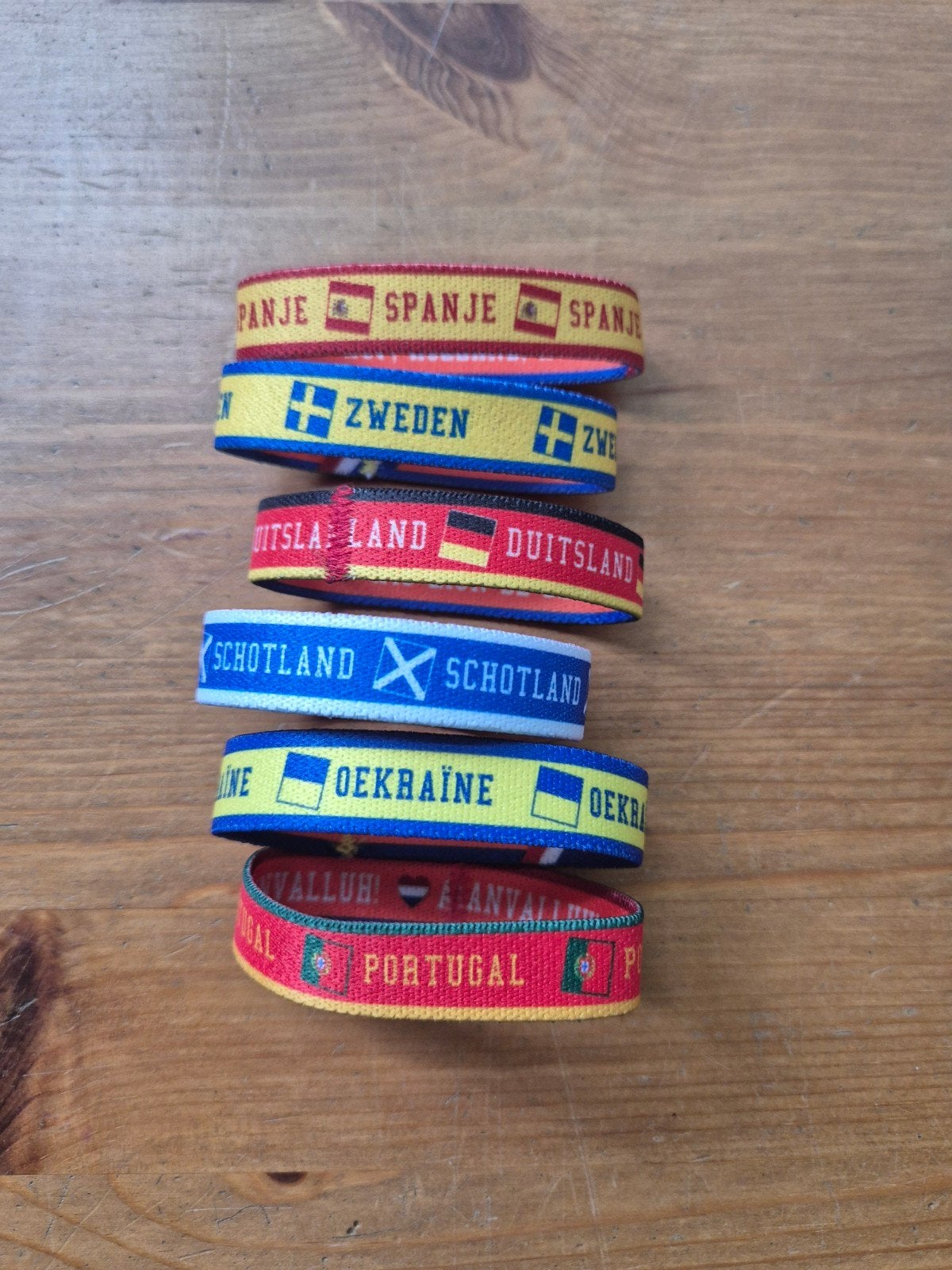 WK voetbal armbandjes bandjes, Verzamelen, Supermarktacties, Ophalen of Verzenden