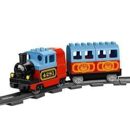 Complete Duplo treinset 10507 + rails + station + onderdelen, Kinderen en Baby's, Speelgoed | Duplo en Lego, Ophalen, Gebruikt