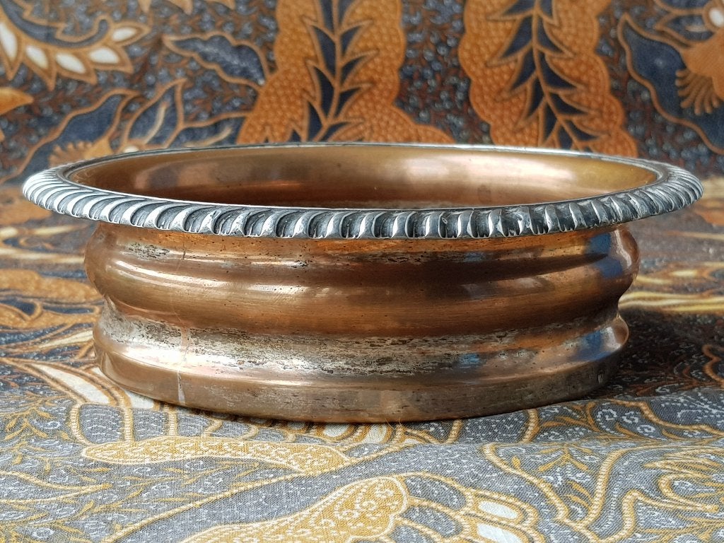 Antieke silverplate flessenhouder uit Engeland 15,7 cm. 1900, Antiek en Kunst, Ophalen of Verzenden