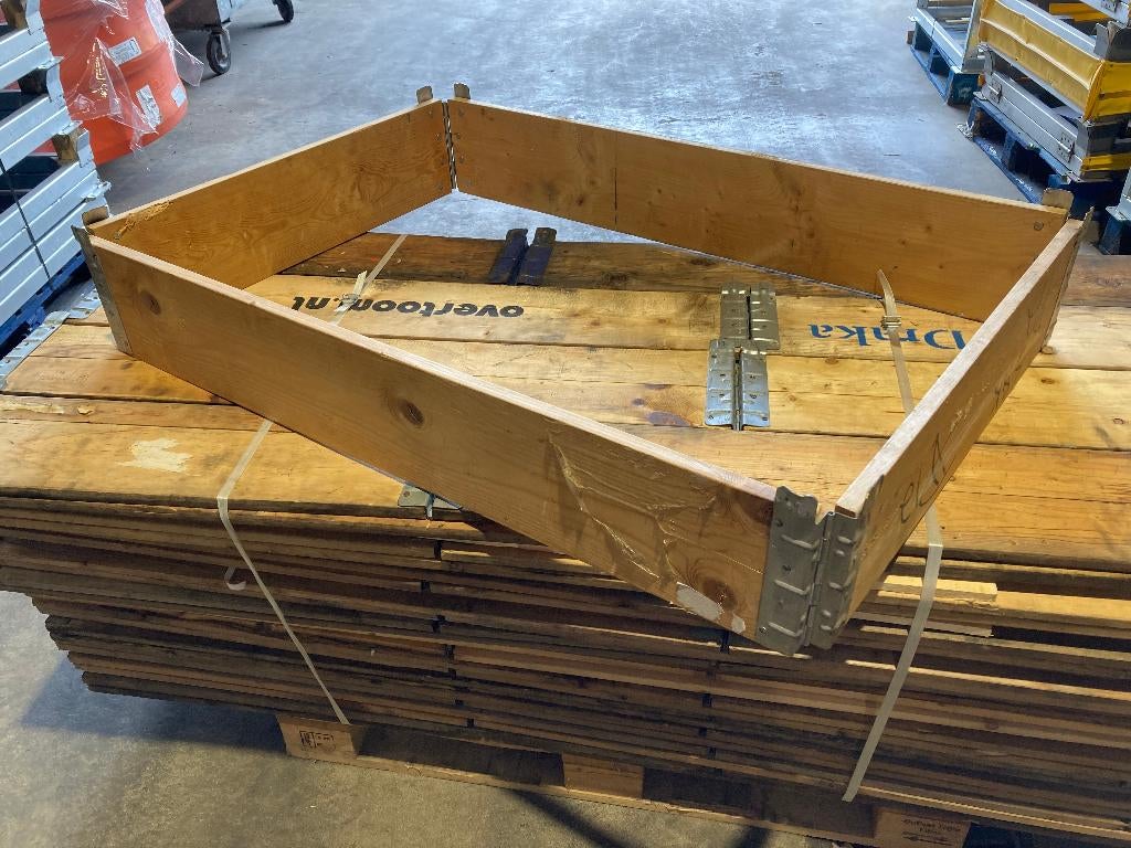 gebruikte palletranden 120x80x20 cm, Tuin en Terras, Bloembakken en Plantenbakken, Ophalen, Gebruikt, Minder dan 30 cm, 100 cm of meer