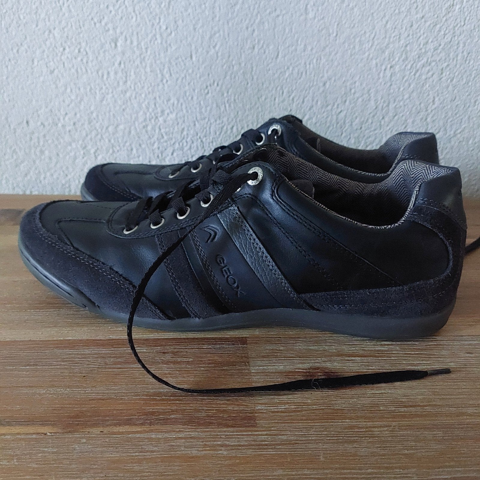 Zwarte Geox schoenen maat 45, Zwart, Ophalen of Verzenden, Zo goed als nieuw, Geox