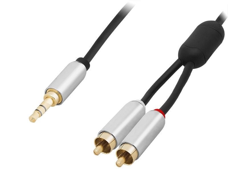 3,5 inch Jack naar 2x Tulp Audio Male Kabel 1,5 meter, Ophalen of Verzenden, Nieuw, Overige typen, DDR4