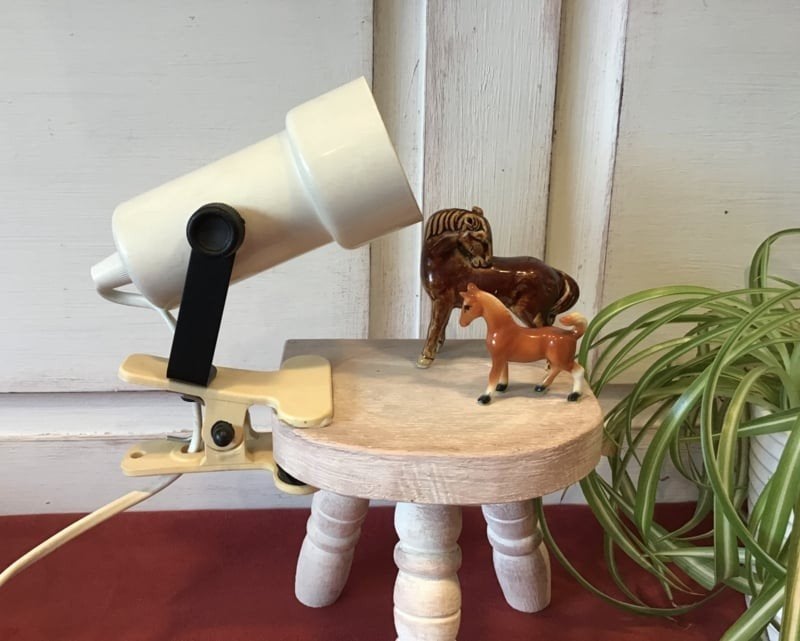 Vintage klem lampje, Ophalen of Verzenden