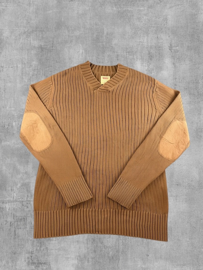 Levi's trui oranje heren maat XL sweater pullover gebreid, Verzenden, Zo goed als nieuw, Maat 56/58 (XL), Oranje