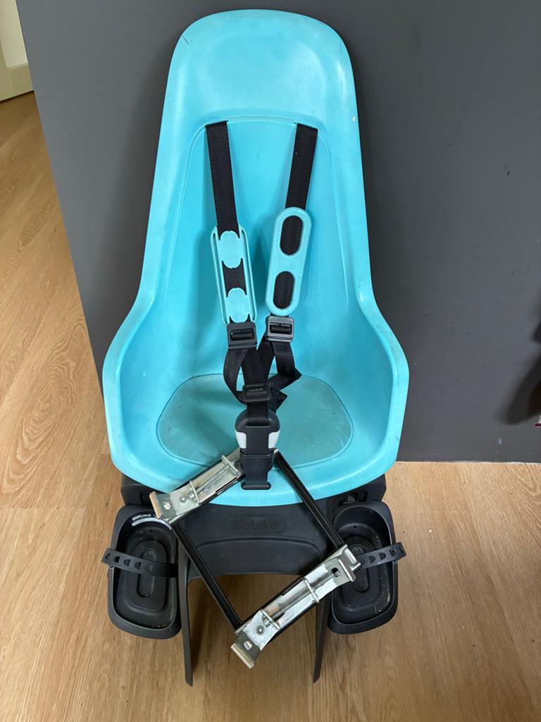 Bobike ONE Maxi Fietsstoeltje Achter - Blauw, Fietsen en Brommers, Fietsaccessoires | Fietsstoeltjes, Ophalen, Achterzitje, 9 t/m 18 kg
