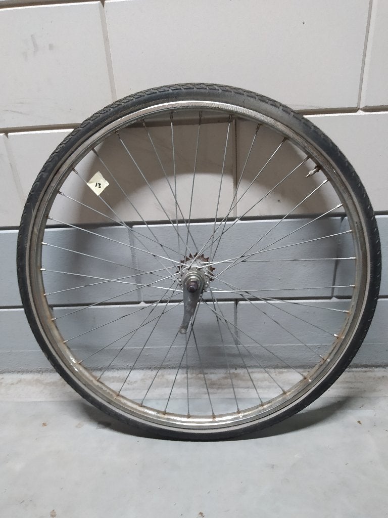 achterwiel 1 3/8 x 1/5/8 terugtraprem, Gebruikt, Elektrische fiets, Staal, Ophalen