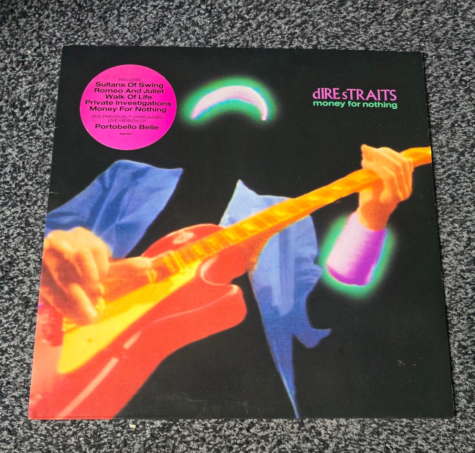 dire straits money for nothing lp, Cd's en Dvd's, Vinyl | Rock, Ophalen of Verzenden, Gebruikt, 12 inch, Poprock