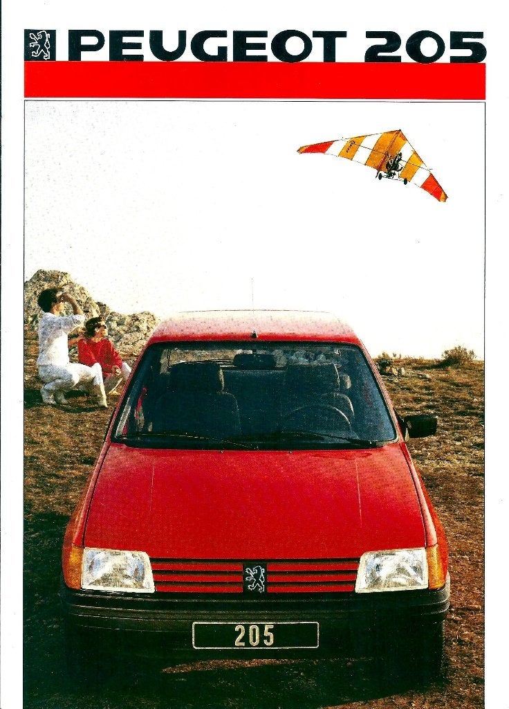 Folder Peugeot 205 1986, Ophalen of Verzenden, Gelezen, Peugeot