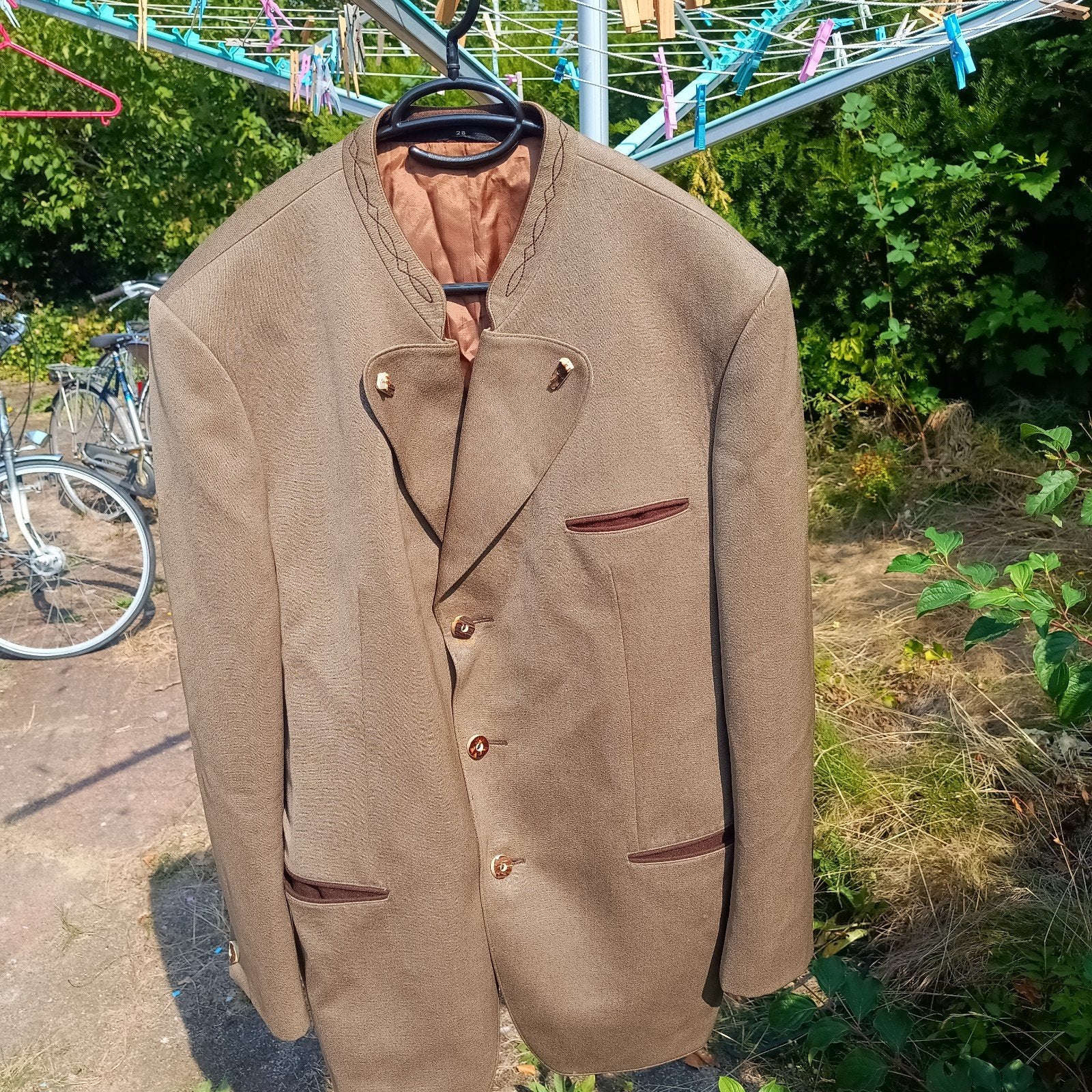 Authentieke 56 / 28 vintage trachten janker colbert wol, Maat 56/58 (XL), Ophalen of Verzenden, Overige thema's, Kleding