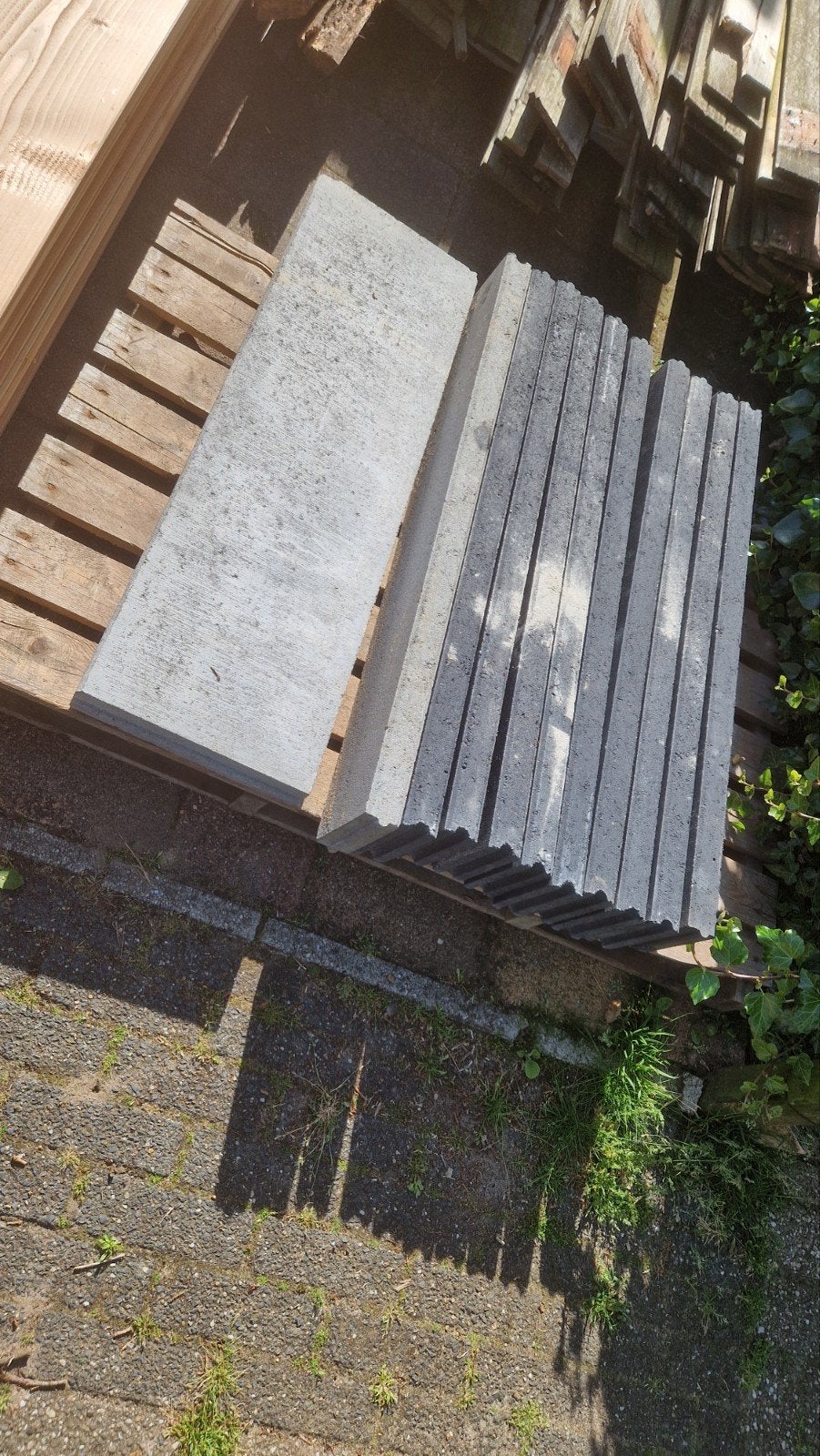 9x opsluitbanden antraciet nieuw 15x5x100, Ophalen, Nieuw, Overige materialen