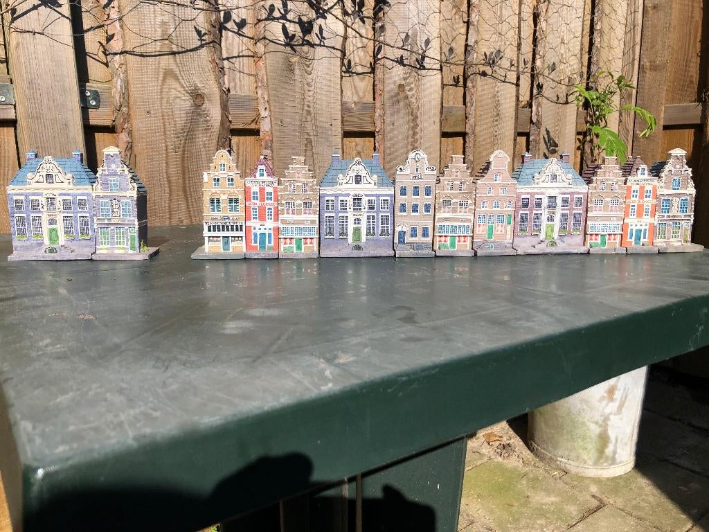 Blokker - miniatuur-grachtenhuizen, Overige merken, Gebruikt, Gelijkstroom of Wisselstroom, Brug, Tunnel of Gebouw