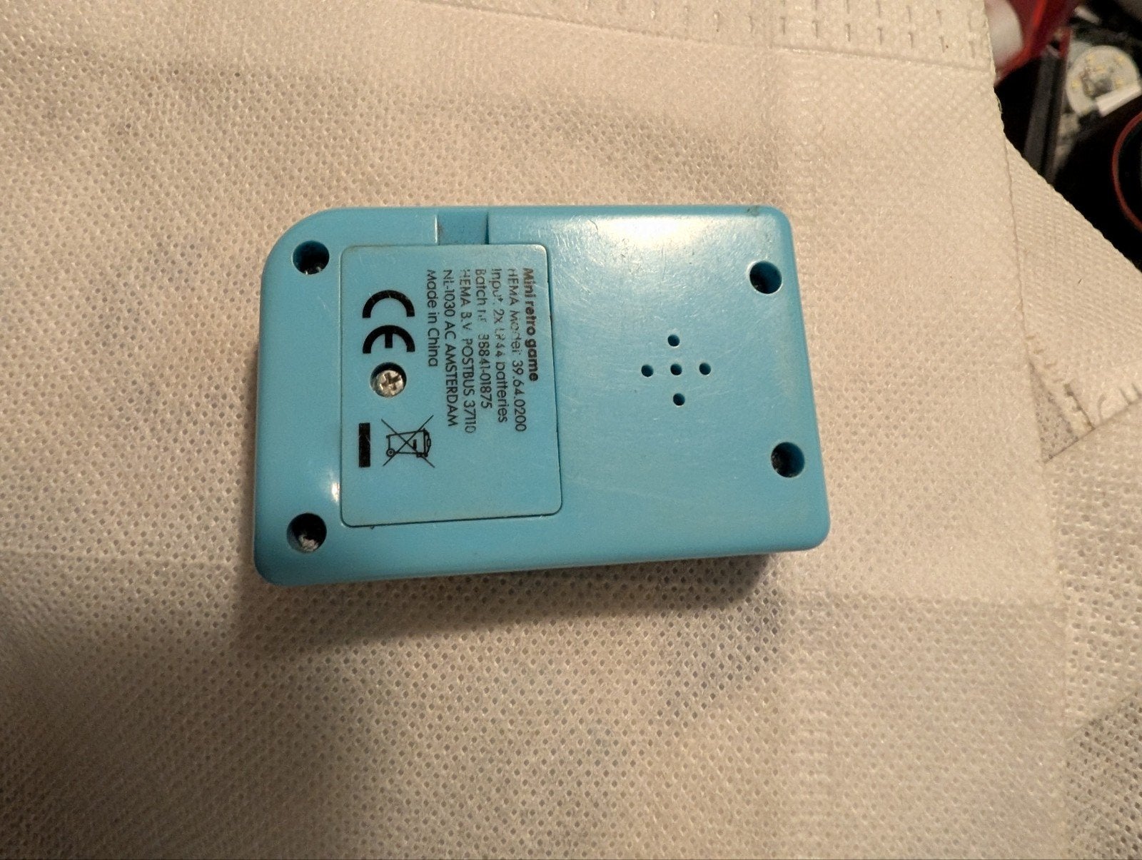 Mini Retro Gameboy met Tetris - Blauw, Spelcomputers en Games, Puzzel en Educatief, Gebruikt, 1 speler, Ophalen of Verzenden