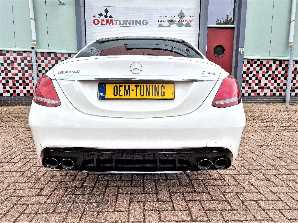 Diffuser geschikt W205 C43 AMG Style 14‑21 Hoogglans Zwart, Ophalen of Verzenden