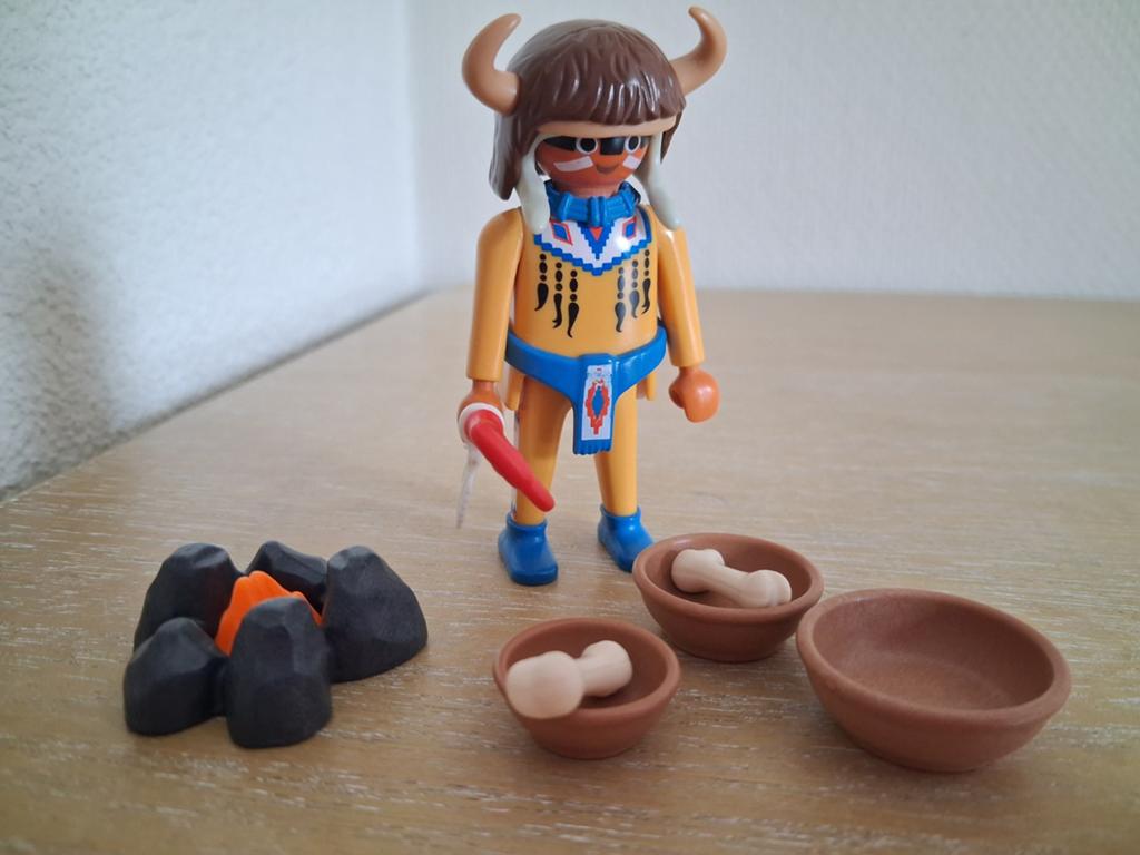 Playmobil medicijnman met botjes en schaaltjes set 3877, Ophalen of Verzenden, Zo goed als nieuw, Complete set