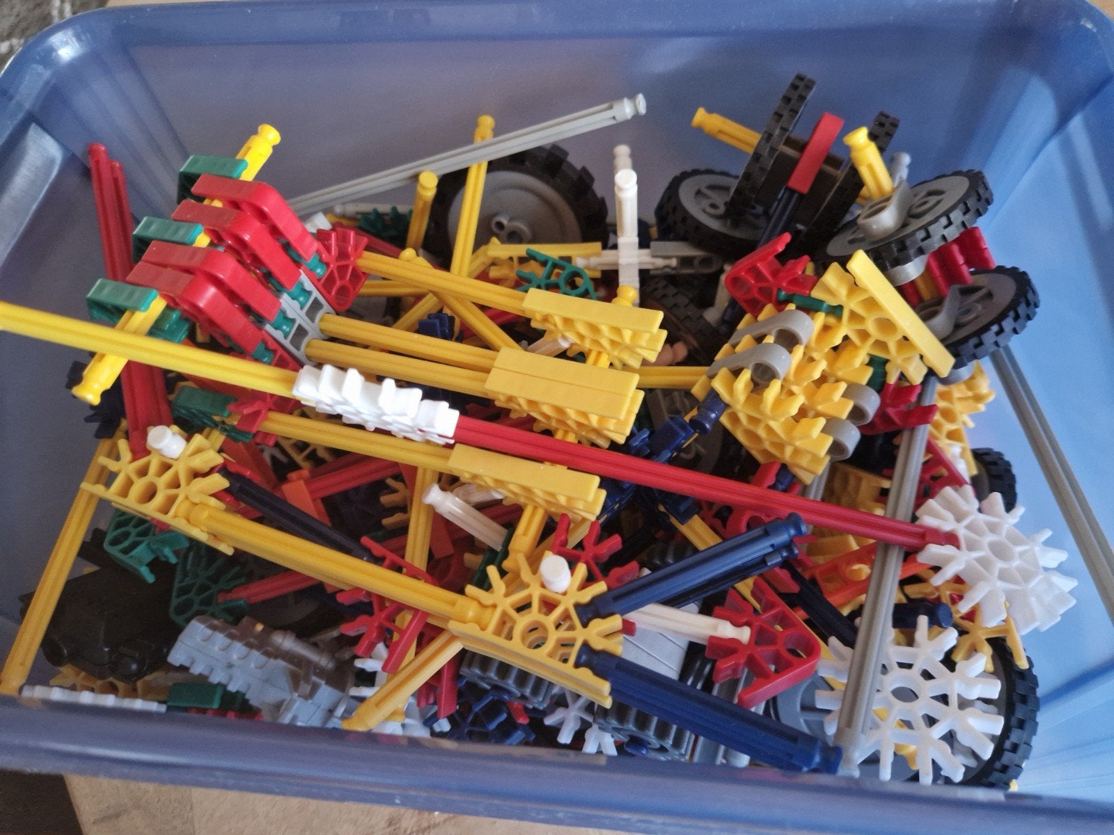 K'nex met voorbeeld boekjes, Kinderen en Baby's, Speelgoed | Bouwstenen, Ophalen, Gebruikt, K'nex