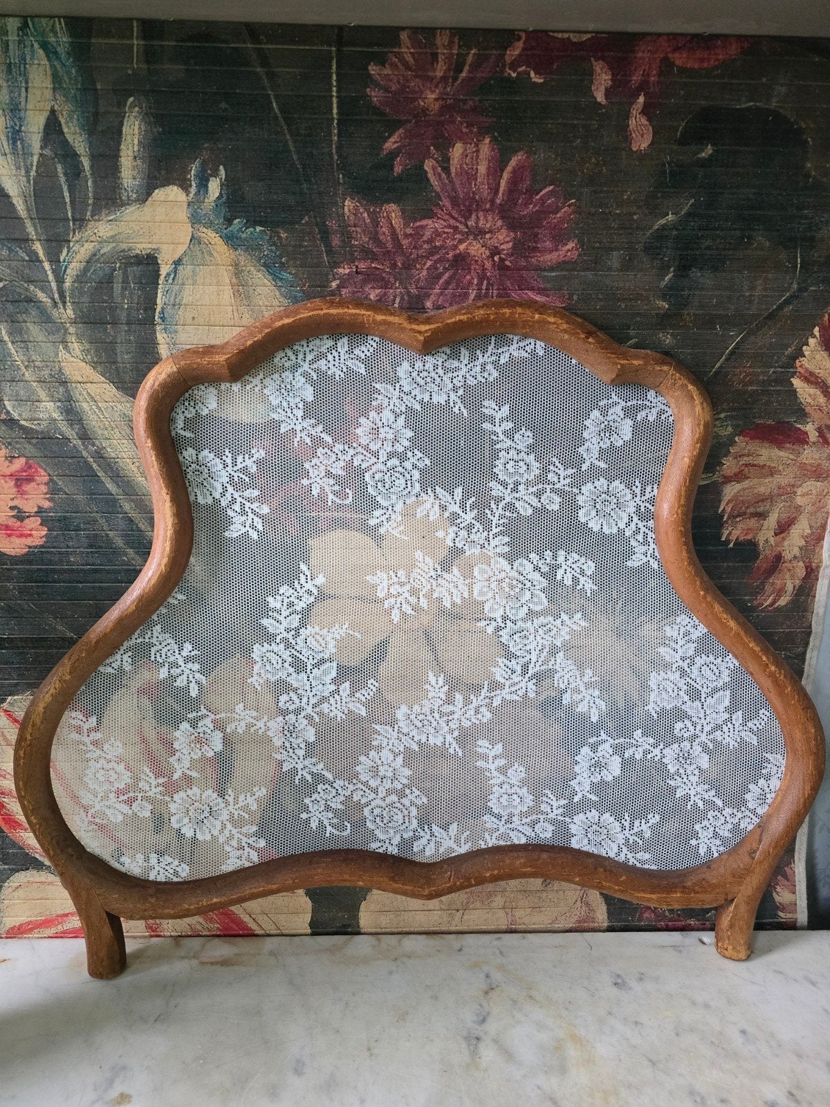Oude houten raamhor bloemetjes nr62, Antiek en Kunst, Ophalen of Verzenden
