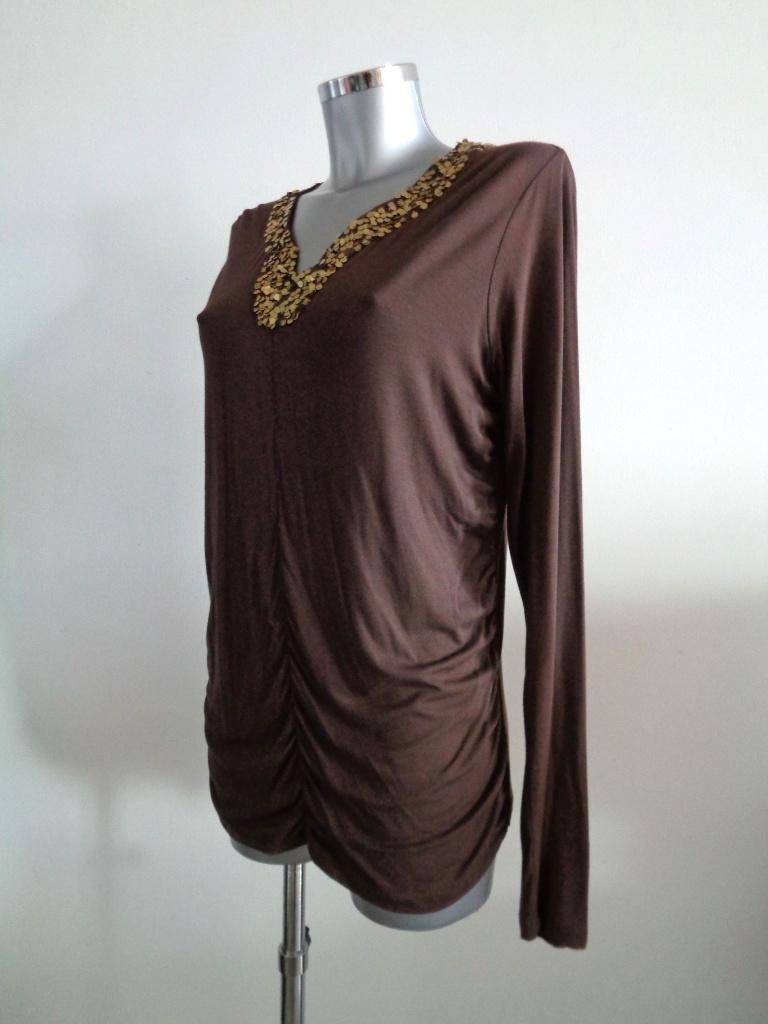 Les Bleus tuniek met pailletten, XL-maat 44 Nieuw, Kleding | Dames, Verzenden, Nieuw, Maat 42/44 (L), Bruin