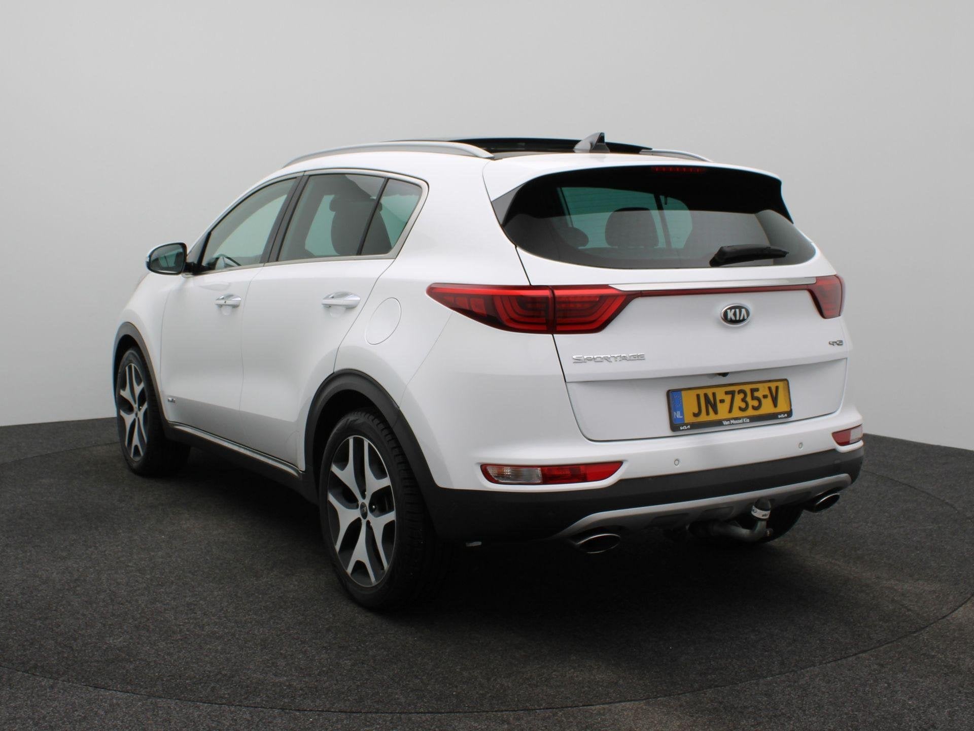 Kia Sportage 1.6 T-GDI 4WD GT-Line PlusLine | Opendak | Clim, Auto's, Gebruikt, 4 cilinders, Wit, Vierwielaandrijving