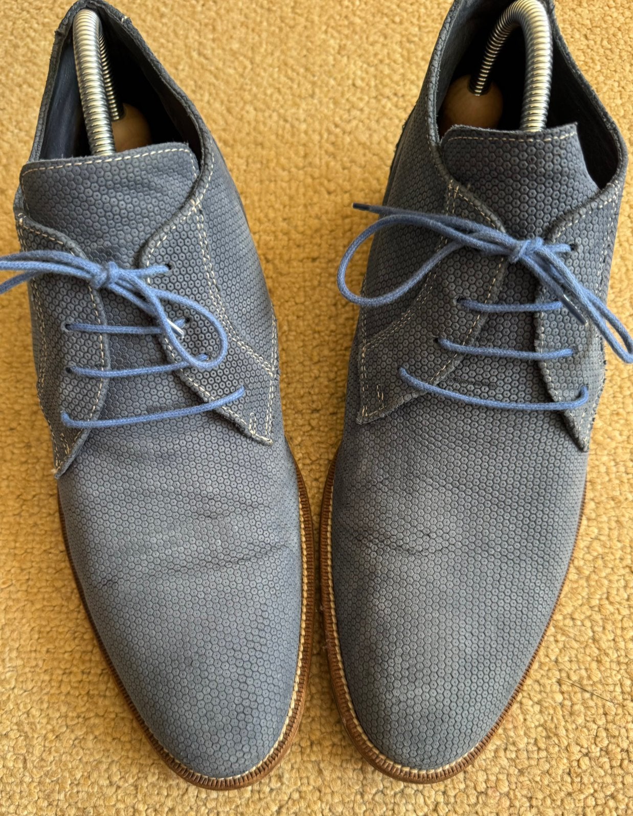 Daniel Kenneth, 42, jeansblauw, hoge vetrrschoen. Als nieuw, Overige kleuren, Ophalen of Verzenden, Zo goed als nieuw, Veterschoenen