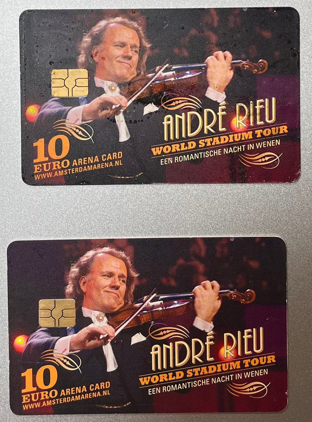 5 André Rieu Amsterdam ArenA Cards gebruikt, Ophalen of Verzenden, Gebruikt, Overige typen