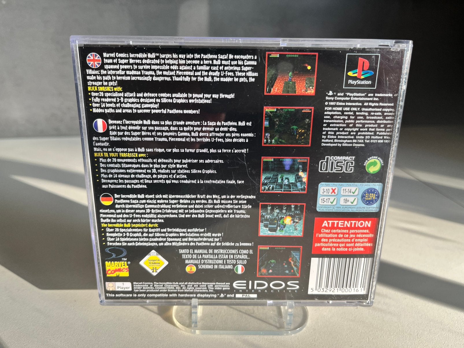 The Incredible Hulk: The Pantheon Saga - PlayStation 1, Avontuur en Actie, O, Ophalen of Verzenden, Vanaf 12 jaar