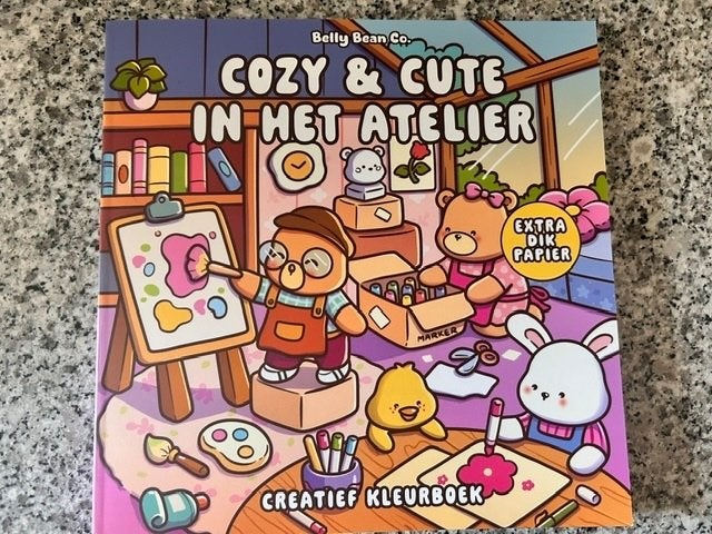 Cozy & cute in het atelier kleurboek belly bean co., Lannoo.nl, Lannoo.nl, Overige typen, Nieuw