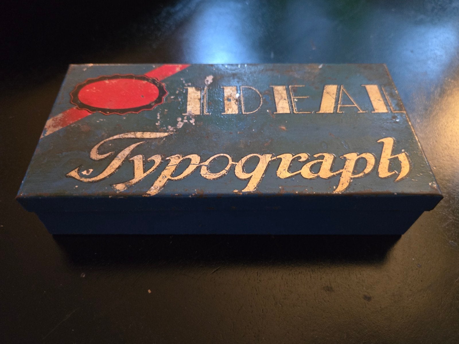 Antieke Ideal Typograph drukletter stempel set, Antiek en Kunst, Ophalen of Verzenden