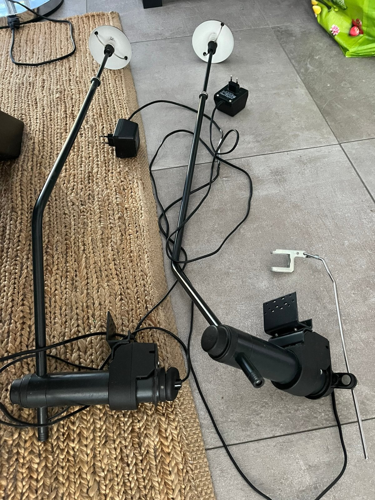 Auping auronde lamp 2 stuks, Huis en Inrichting, Ophalen, Gebruikt, Metaal, Zwart