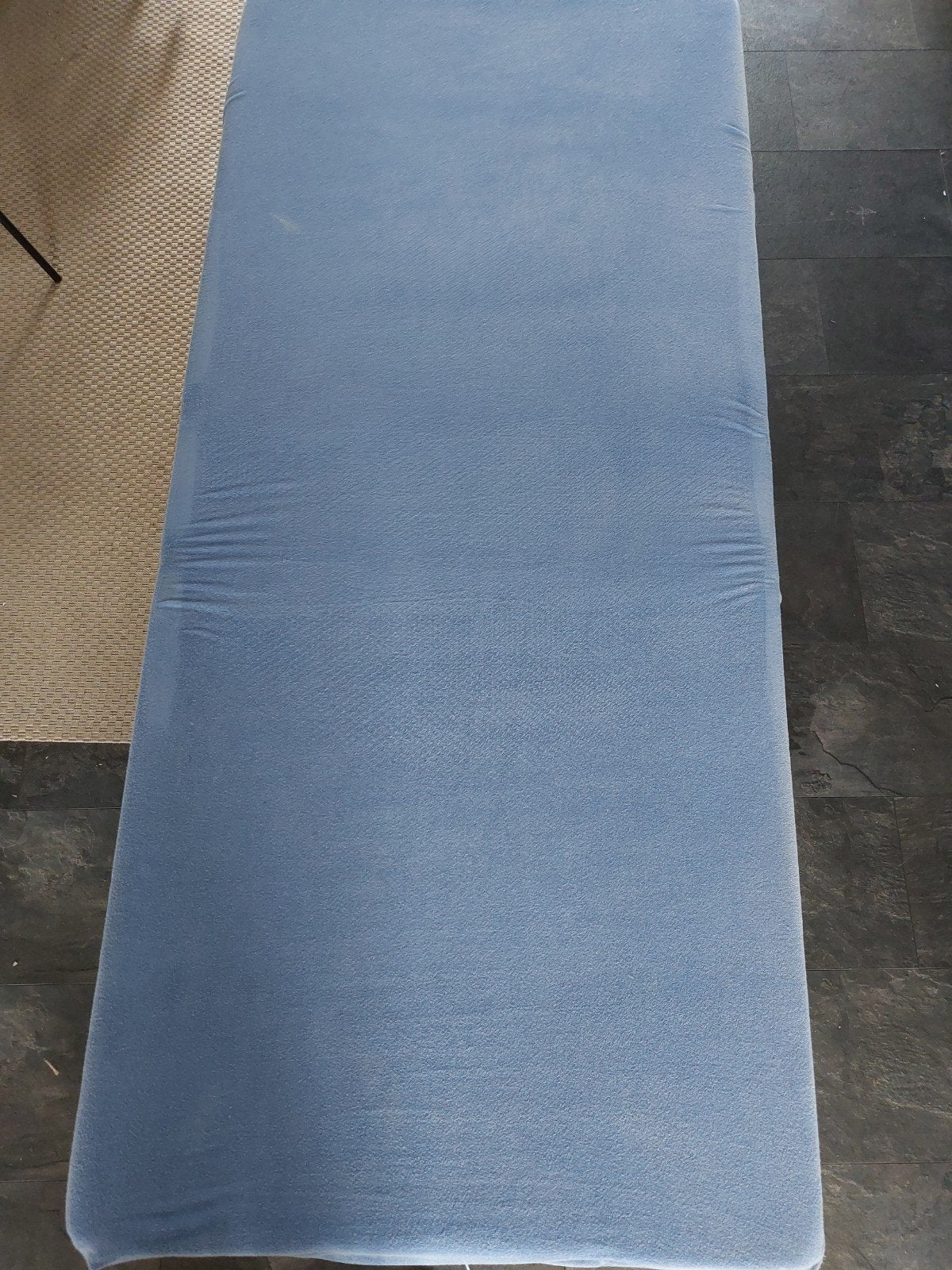 Vouwbed met spiraal bodem.   logeerbed, Ophalen, Eenpersoons, Hout, 90 cm