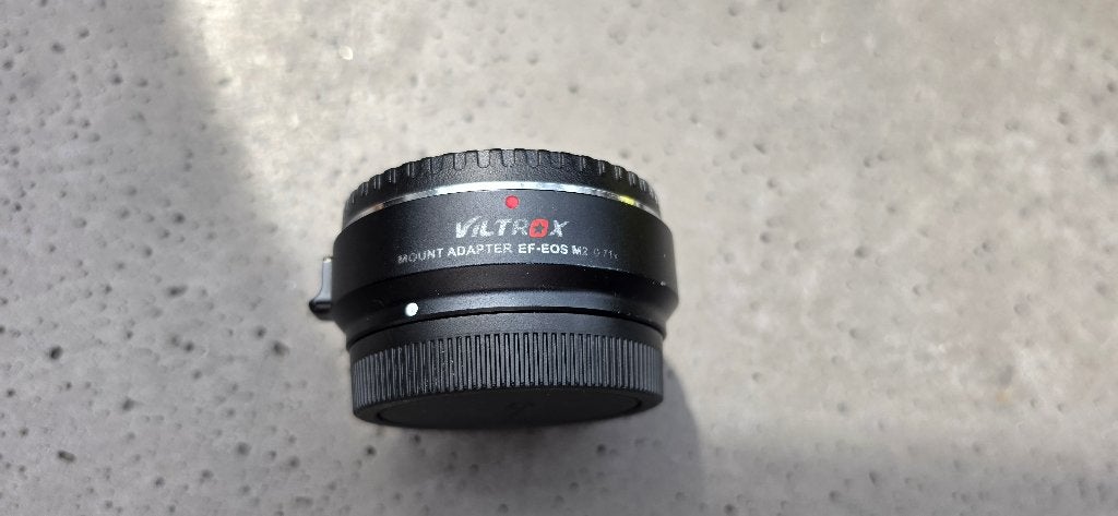 VILTROX EF-EOS M2 0.71x Reducer EF-M naar EOS-M, Autofocus, Ophalen of Verzenden, Zo goed als nieuw, Viltrox