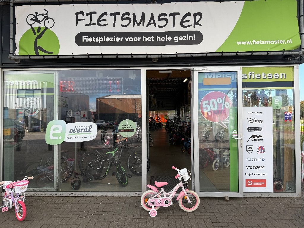 FIETSMASTER Hello Kitty Kinderfiets - Meisjes - 14 inch, Zijwieltjes, Velgrem, Nieuw, Minder dan 16 inch