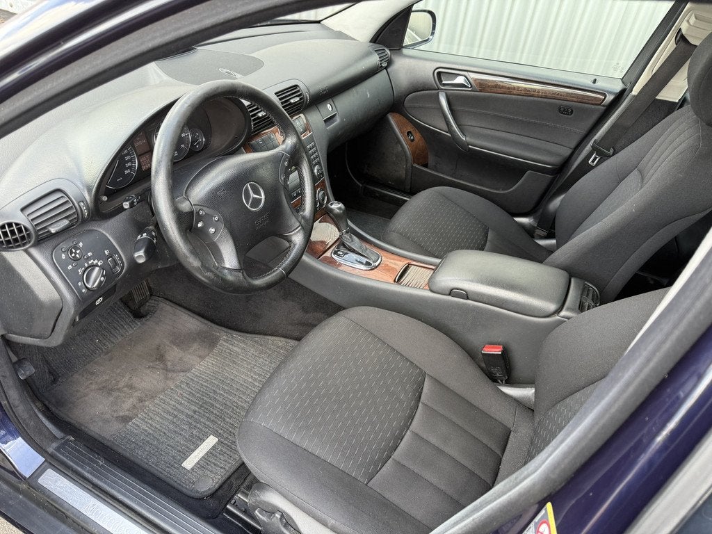 Mercedes-Benz C-Klasse 180 K. Elegance AUTOMAAT, Clima, CC,, Auto's, Mercedes-Benz, Automaat, Gebruikt, Blauw, 1796 cc