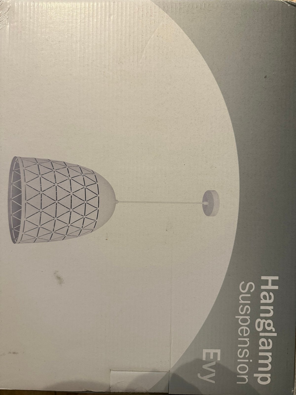 Nieuw en ongeopend. Hanglamp Evy wit Ø30 cm (GAMMA), Ophalen of Verzenden, Nieuw, Metaal, E27 (groot)