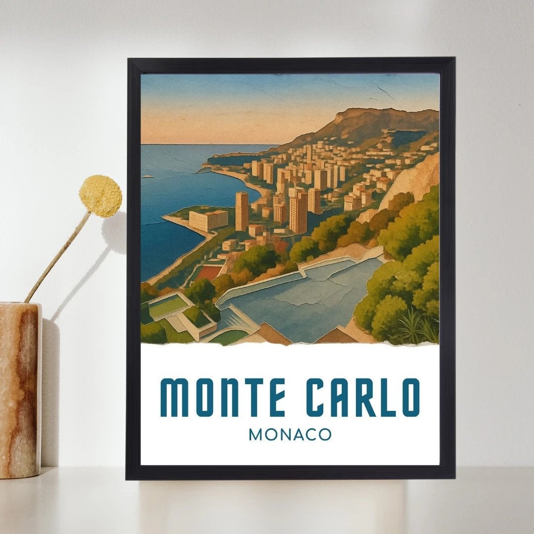 Monaco wanddecoratie A4, Ophalen of Verzenden