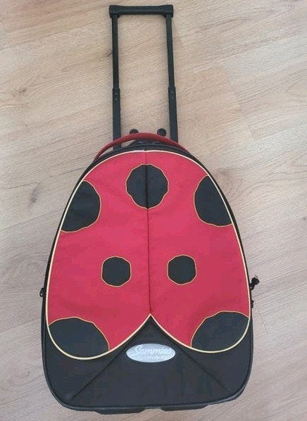 Sammies by Samsonite Lieveheersbeestje Kindertrolley, Gebruikt, 20 tot 30 cm, Ophalen of Verzenden, Rood