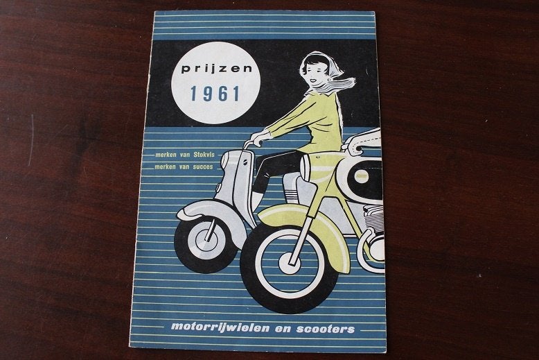 Prijslijst 1961  motorrijwielen en scooters Bella KS75 Puch, Motoren, Ophalen of Verzenden, Overige merken