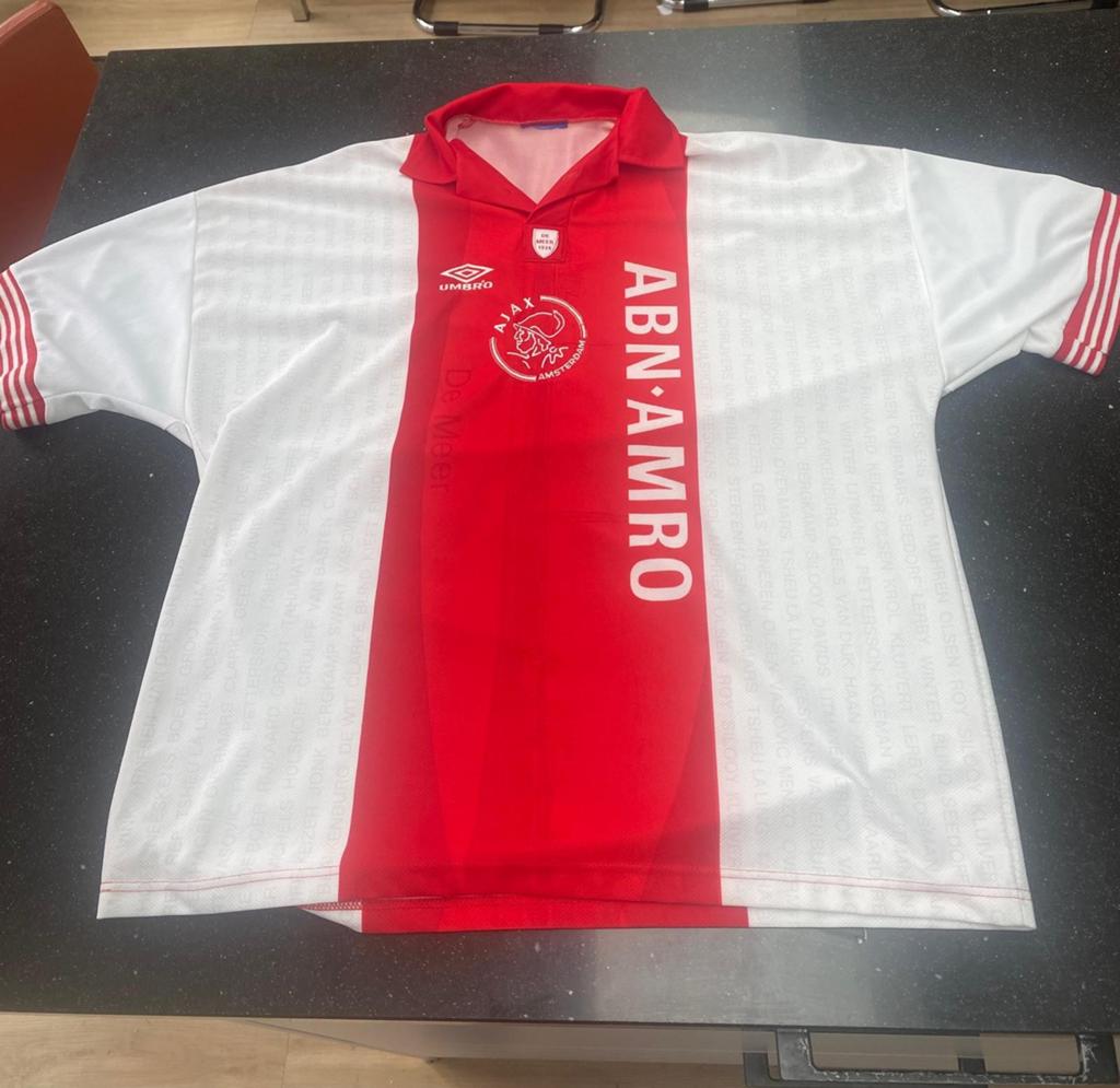 Ajax De Meer Thuisshirt 1996 XL - Voor de echte fan, Maat XL, Ophalen of Verzenden, Gebruikt, Shirt