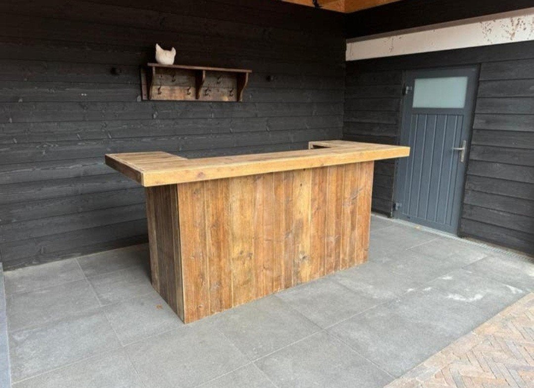 Borrel / tappas bar tuinbar steigerhout buitenbar, Ophalen of Verzenden