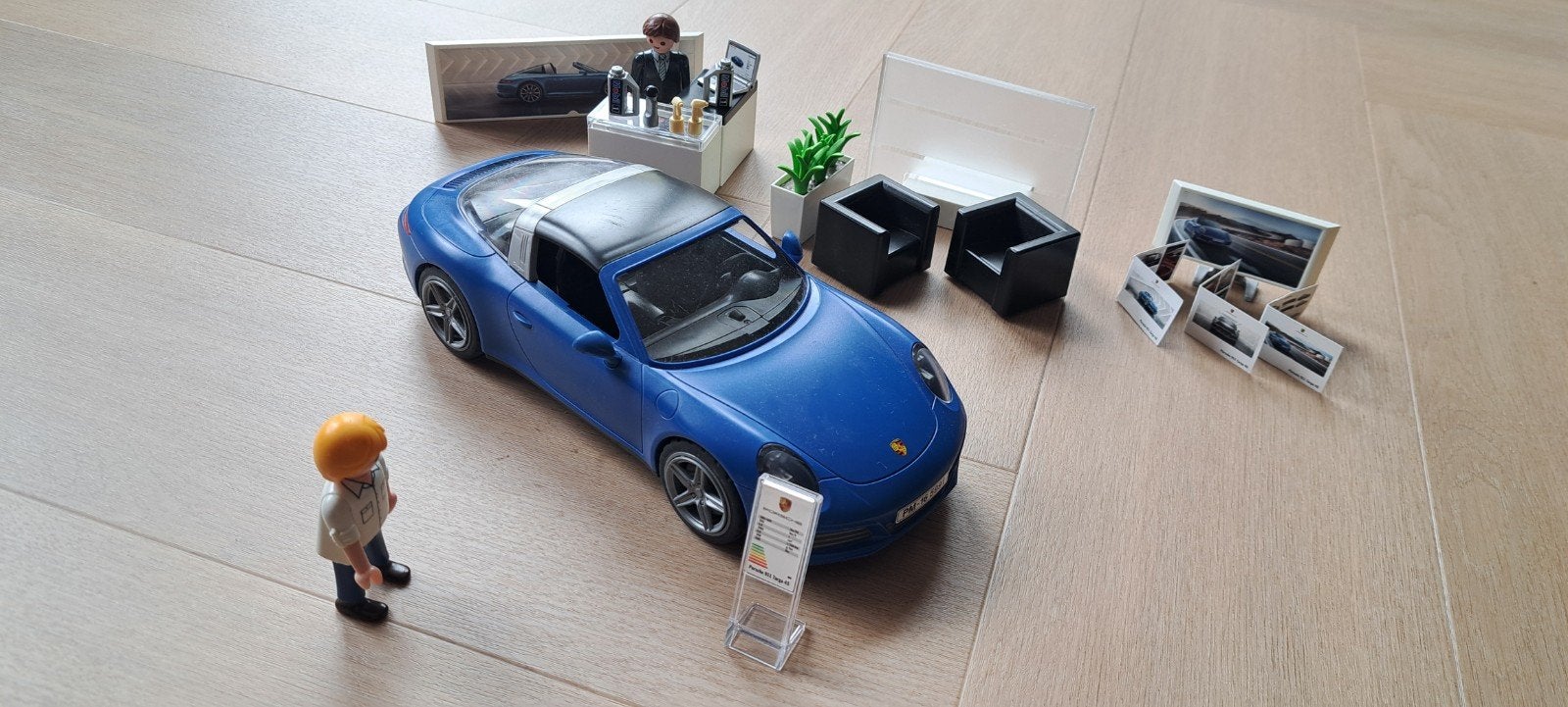 Playmobil Porsche 911 Targa 4S met showroom, Ophalen of Verzenden, Zo goed als nieuw