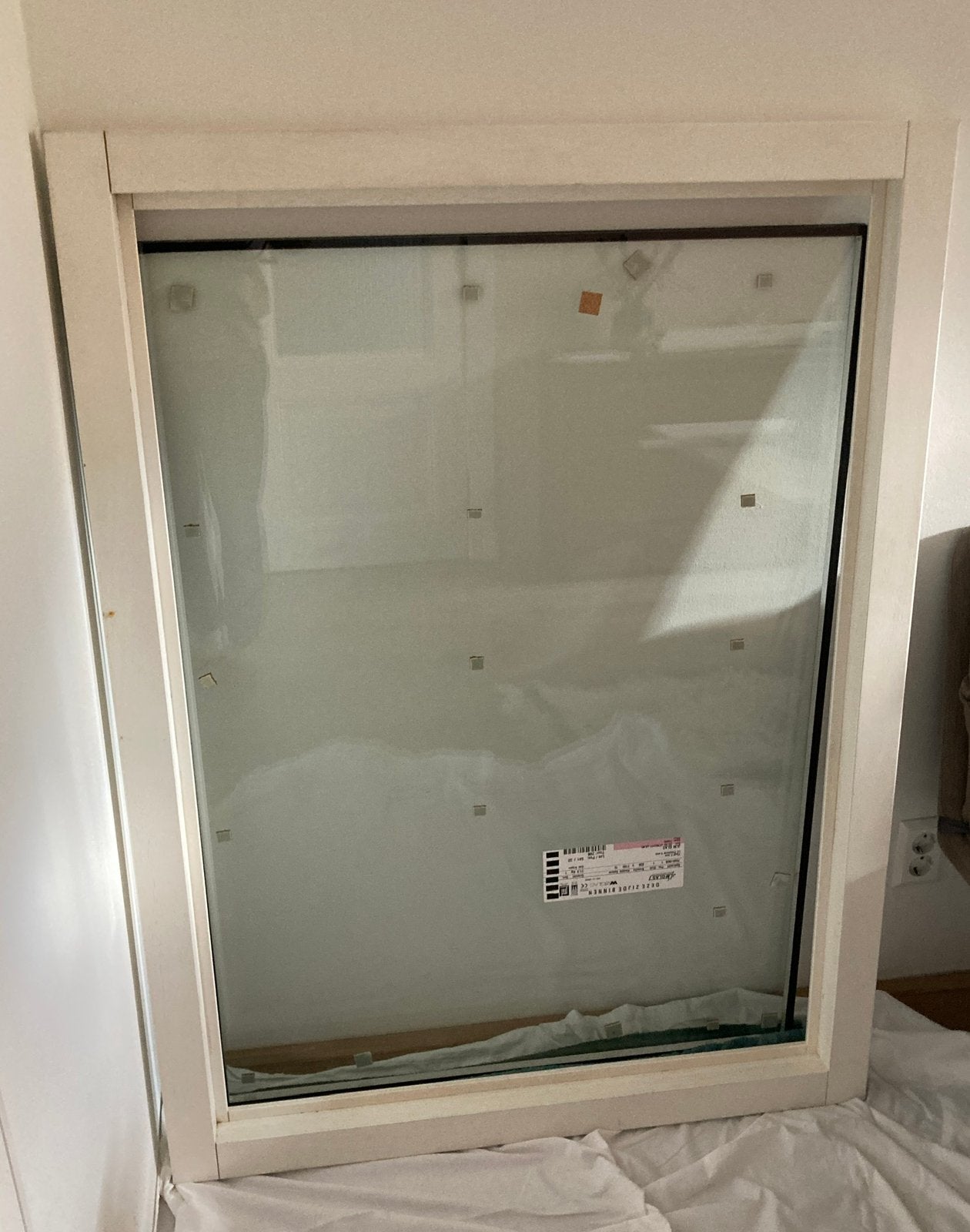 Hardhouten raam met hr++ glas, Ophalen, Nieuw, Minder dan 80 cm, Gevelraam of Ruit